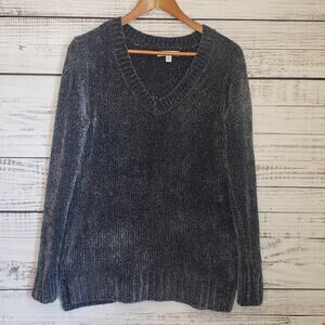 EUC Super soft and comfortable ORVIS sweater Navy Blue, sz Med loose fit